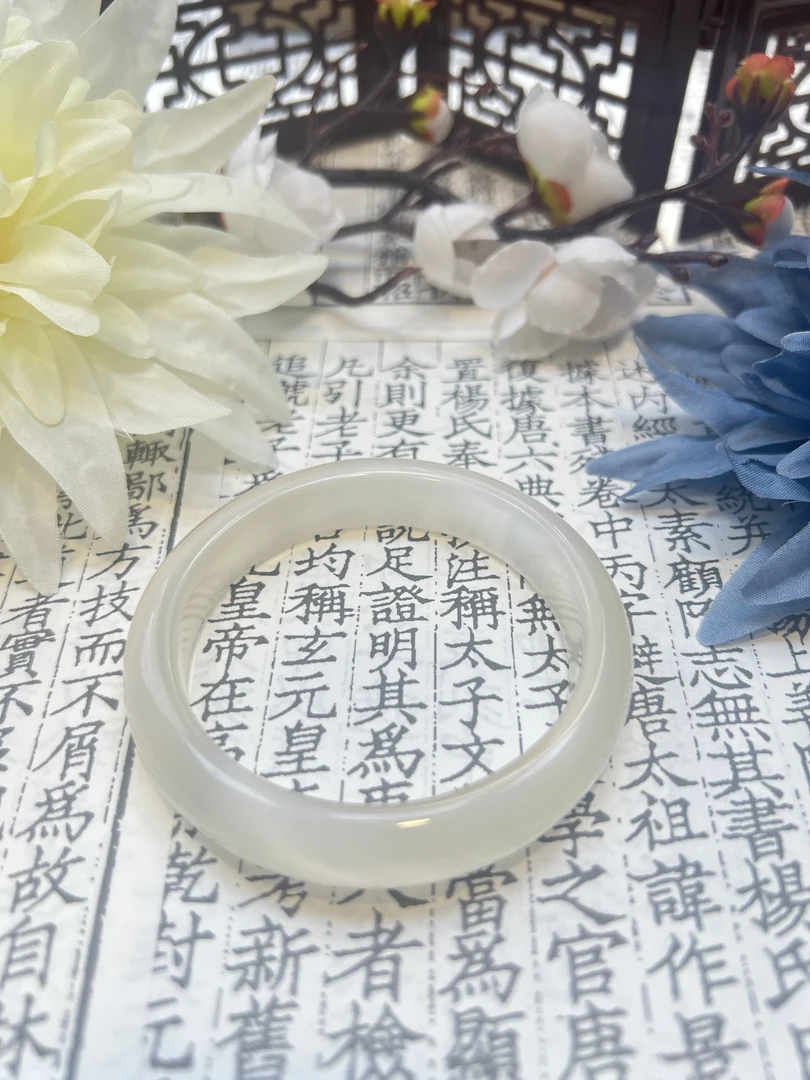 非金属仿水晶手镯 香槟金手镯简约大气54圈口