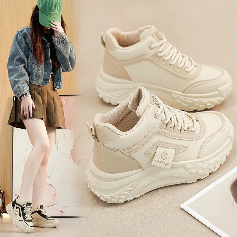 小个子女鞋老爹鞋女厚底小白鞋子女士休闲鞋春季百搭运动鞋女款