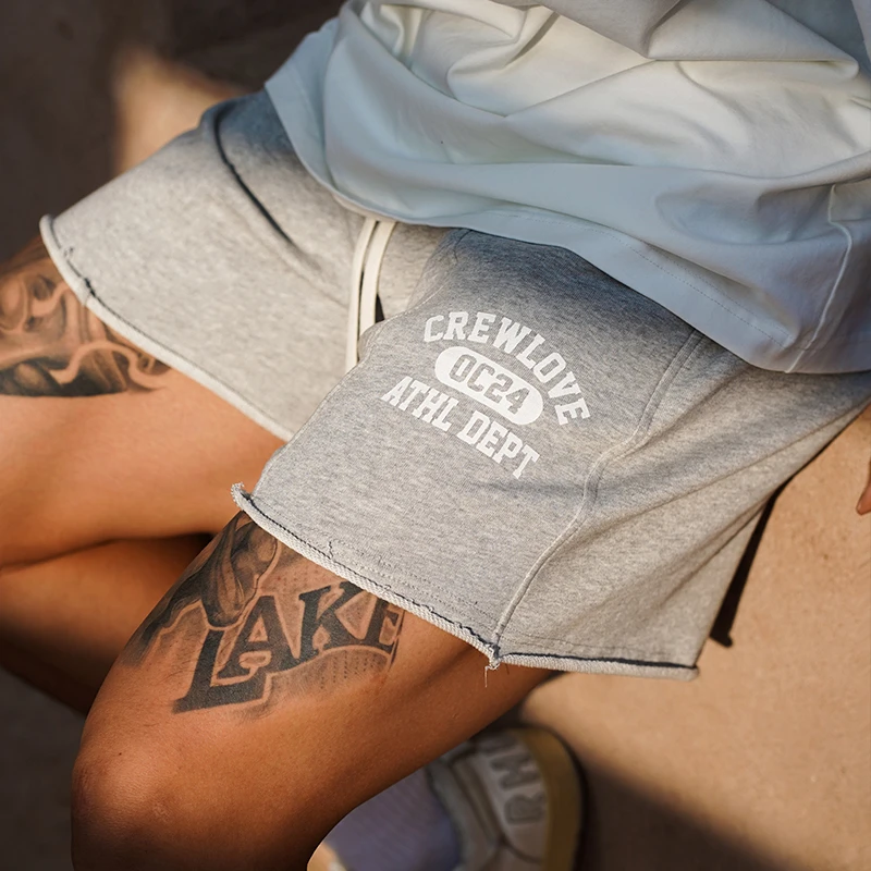 OOTC「加州2.0」重磅美式复古学院风膝上宽松休闲运动短裤