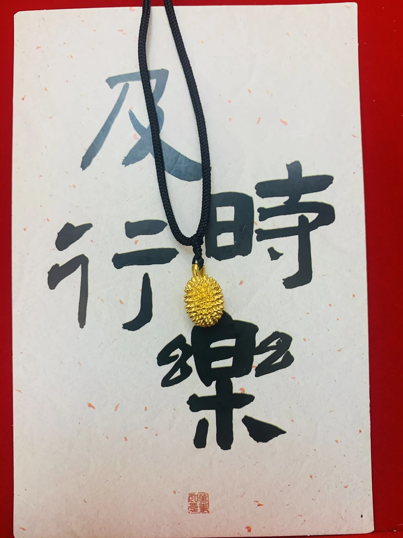 铜合金吊坠 精品榴莲精工雕刻对称吊坠时尚项坠