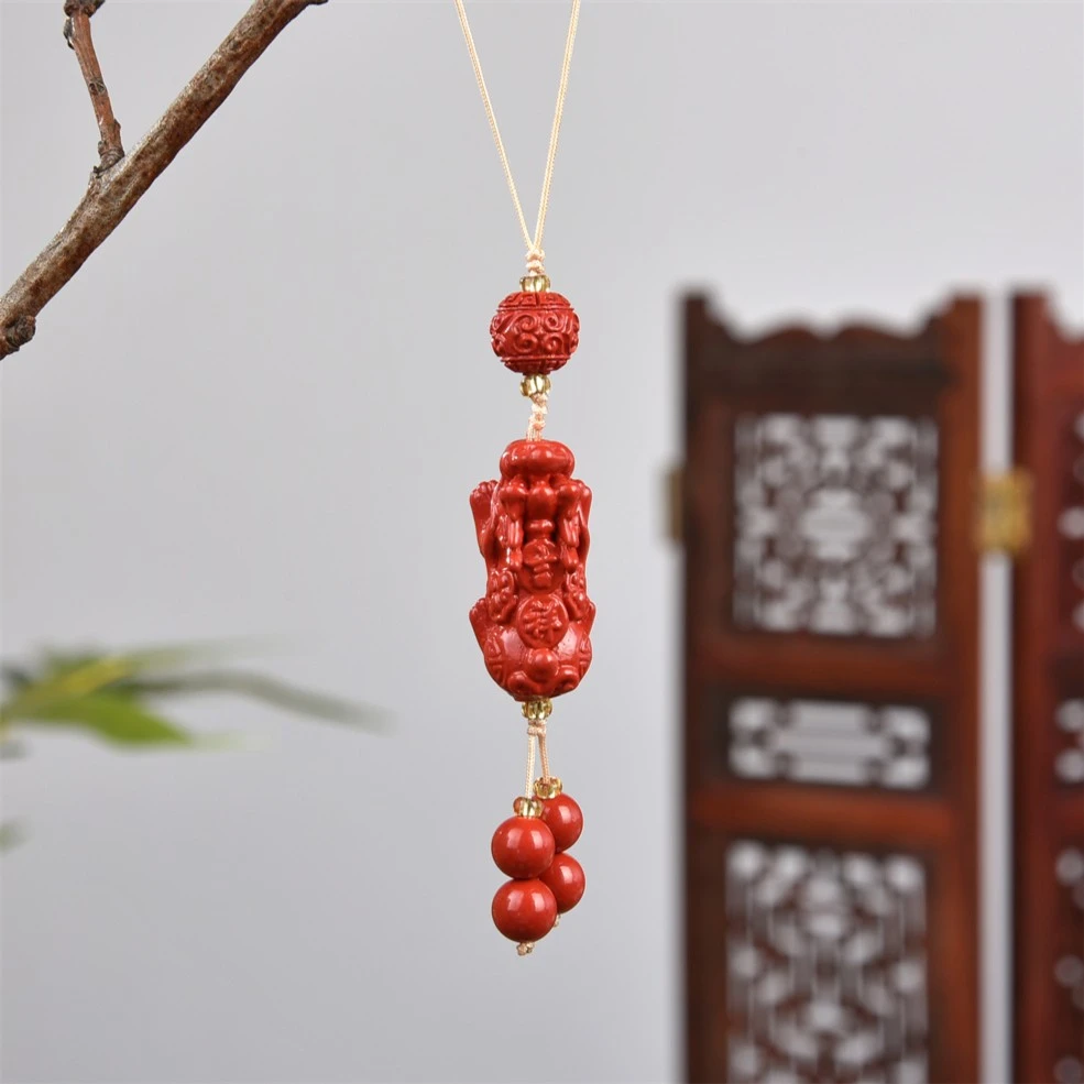 （志）八月秋~简约国风吉祥来才貔貅手机挂