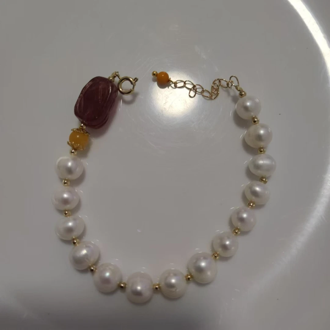 非金属木质手链 贝壳仔手链一条