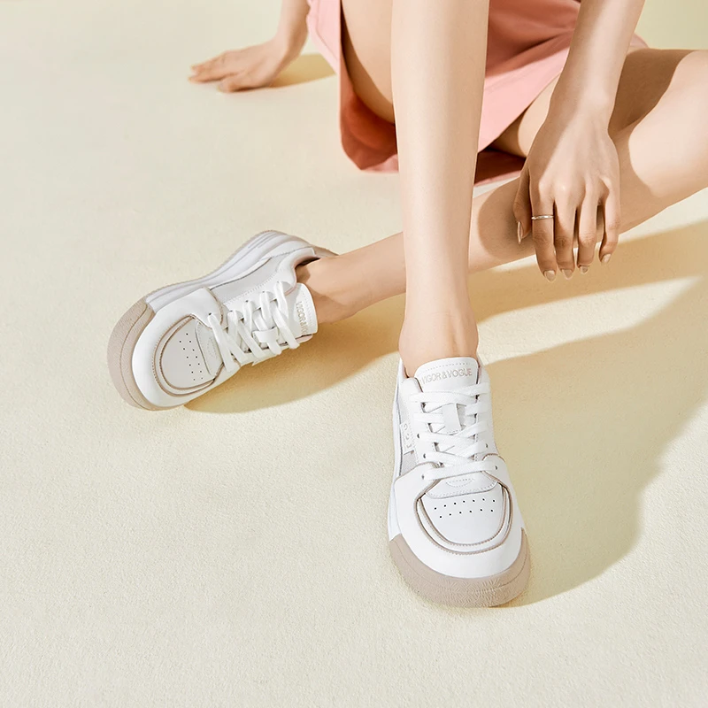 板鞋女2024夏季新款小白鞋百搭学生厚底板鞋潮流网面时尚休闲女鞋