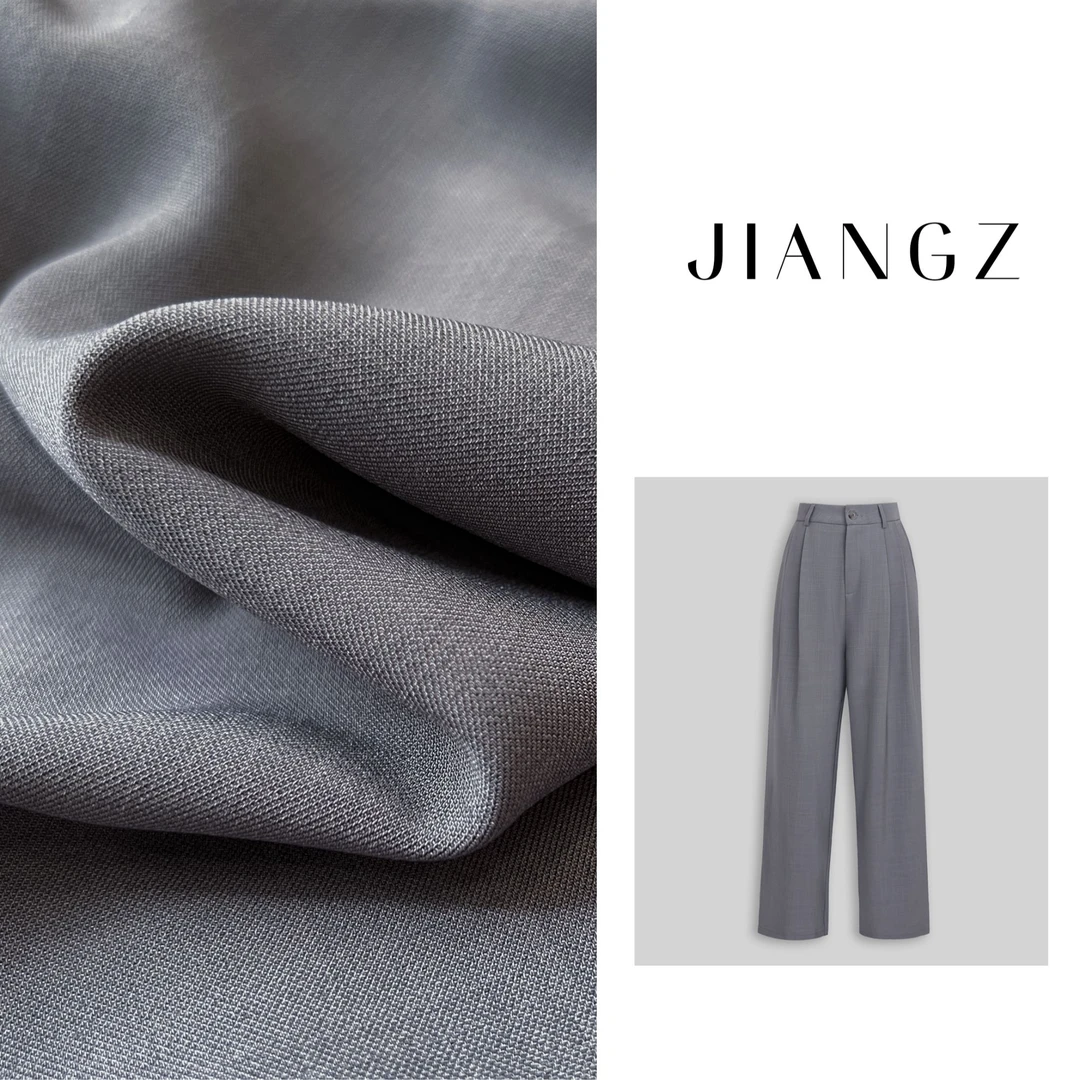 panii夏季新款气质通勤风直筒休闲女时尚显瘦凉爽阔腿裤24K2115