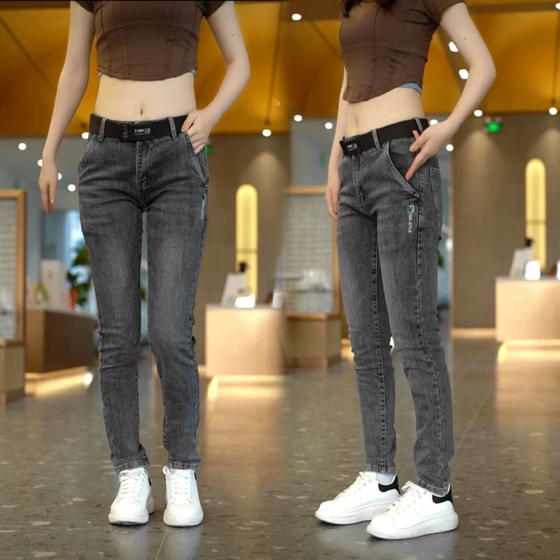 接潮夏季水洗微弹流行牛仔裤韩版显瘦百搭薄款修身不紧身小休闲男