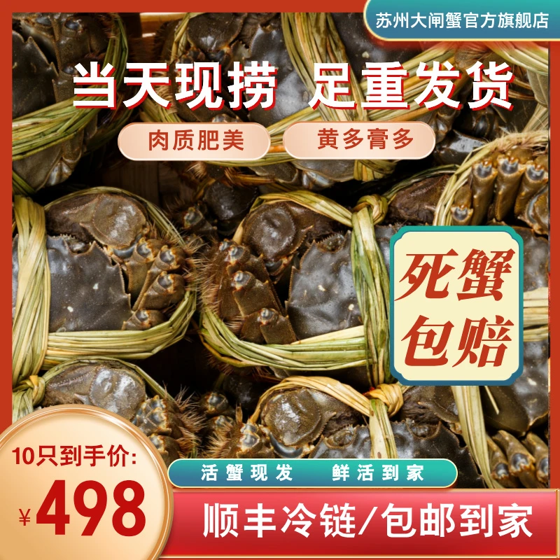 【全家福】苏州｜正宗大闸蟹（公母共10只）1098型