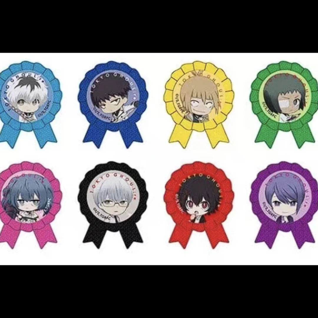 东京喰种 丝带q版亚克力蝴蝶结吧唧 徽章（默认代拆）