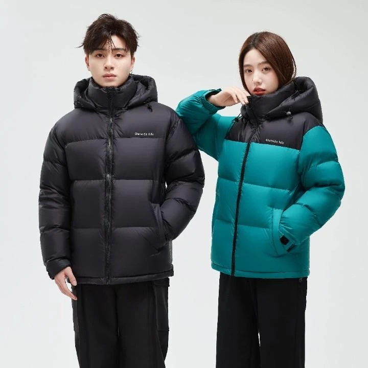 木笛情侣款冬季爆款时尚百搭亲子装男女保暖外套加厚羽绒服82502
