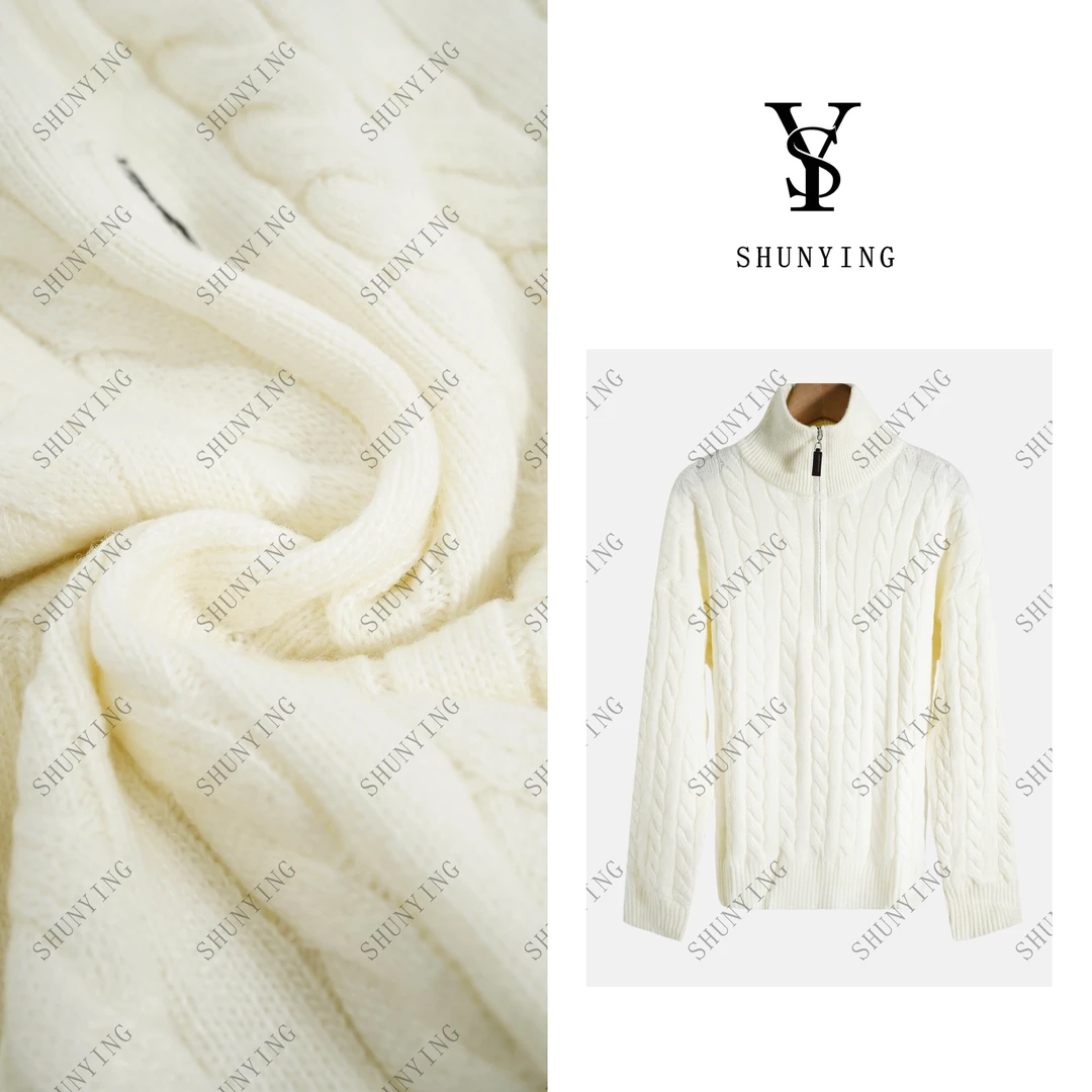 【顺瀛】chao减龄好看!小马刺绣高级感立领慵懒风毛衫SY66MS0418