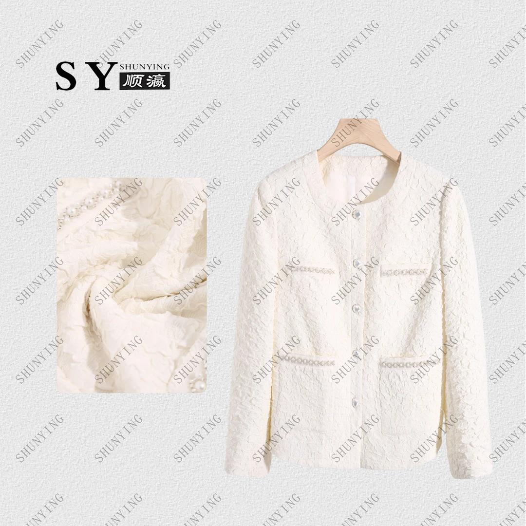 【顺瀛】新款圆领甜美气质瑟琳小香风短外套SY63WT071