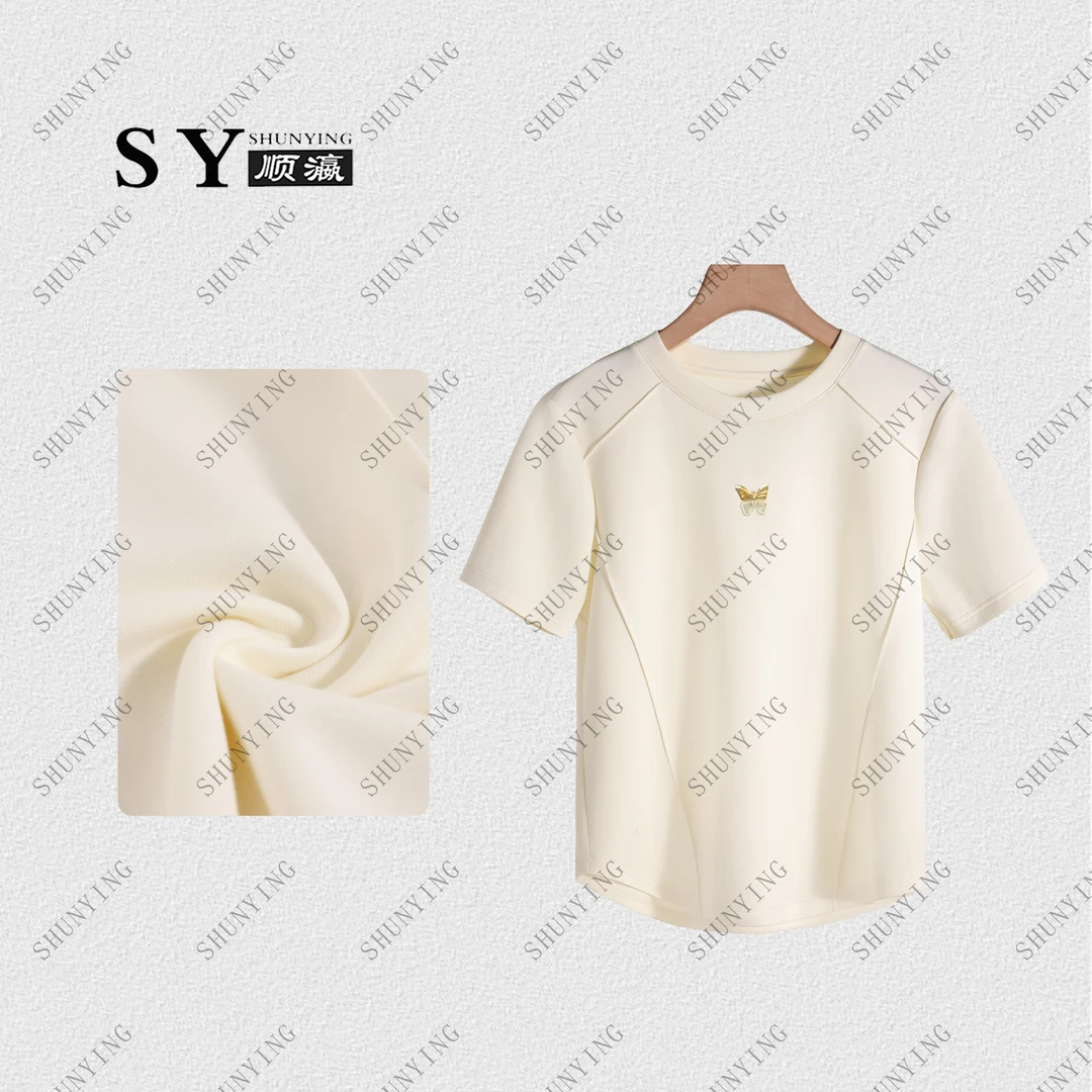 【顺瀛】夏季新款时尚休闲设计感蝴蝶短袖T恤SY62T0125