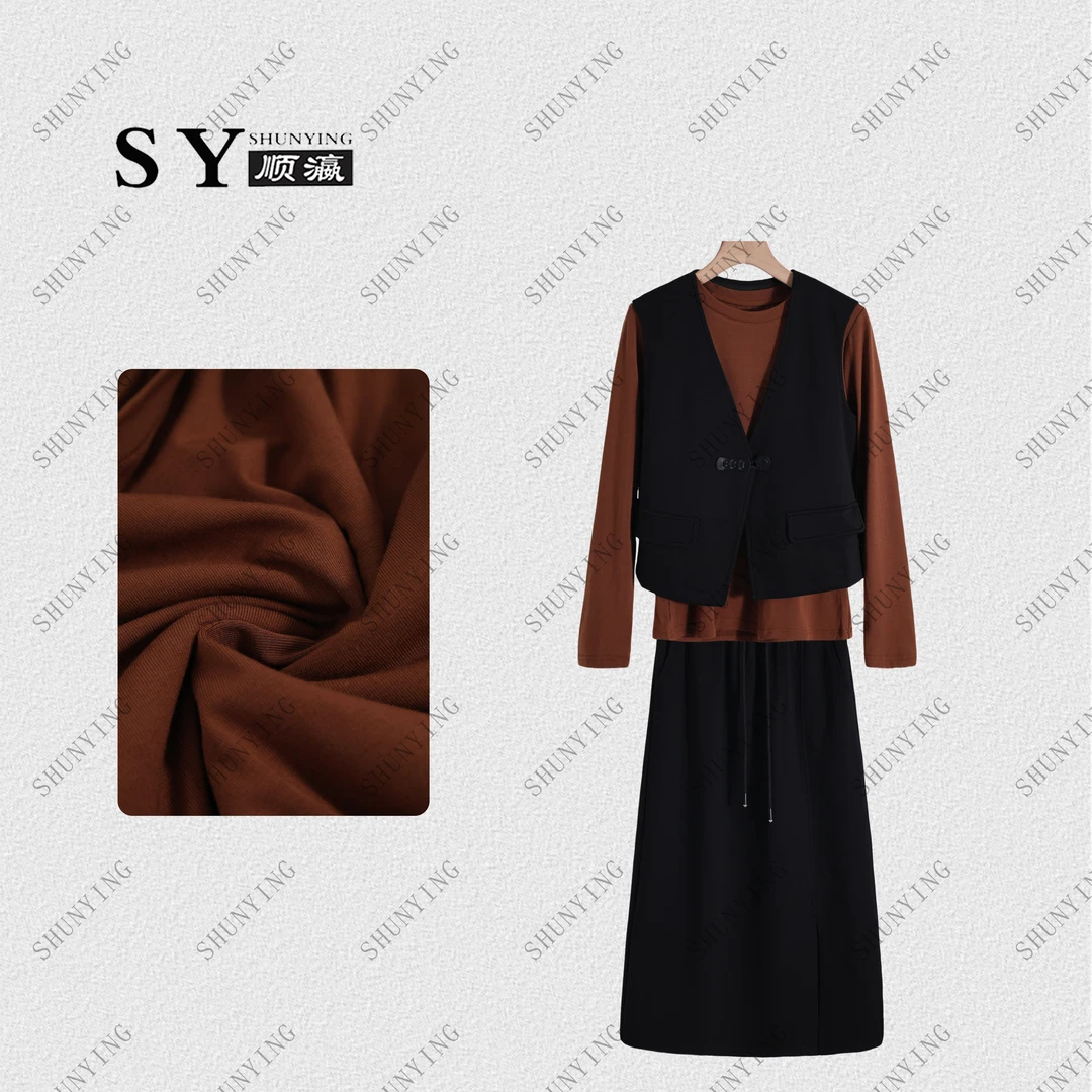 【顺瀛】秋季新款高级感通勤洋气别致时尚套装SY63TZ182