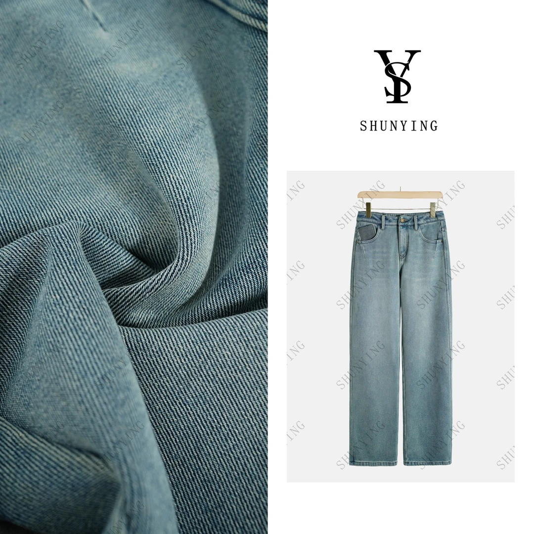 【顺瀛】冬款加绒宽松百搭时尚显瘦休闲牛仔裤SY66NZK067