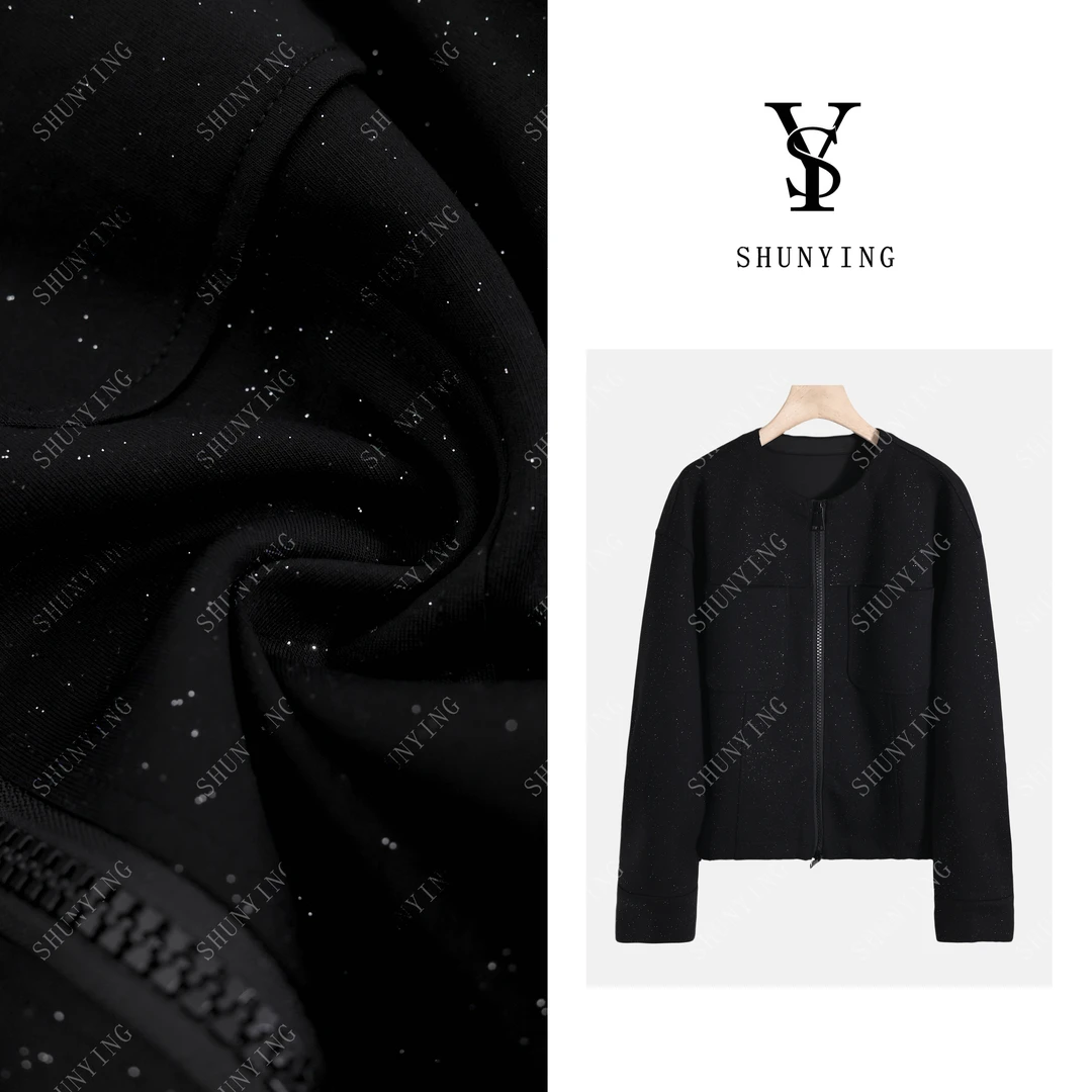 顺瀛【黑曜石】秋季新款高级感时尚气质百搭休闲短外套SY63WT122