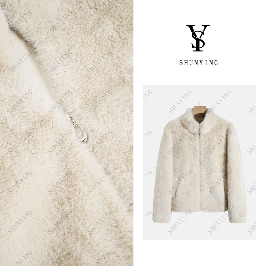 【仟娜】高级感满满~氛围感时尚保暖毛毛外套SY66WT8857