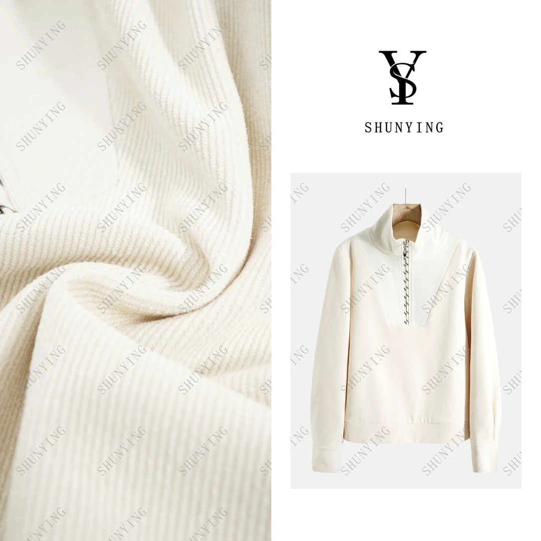 【仟娜】设计感满满~简约时尚复古撞色拼接拉链套头卫衣SY66WY6539