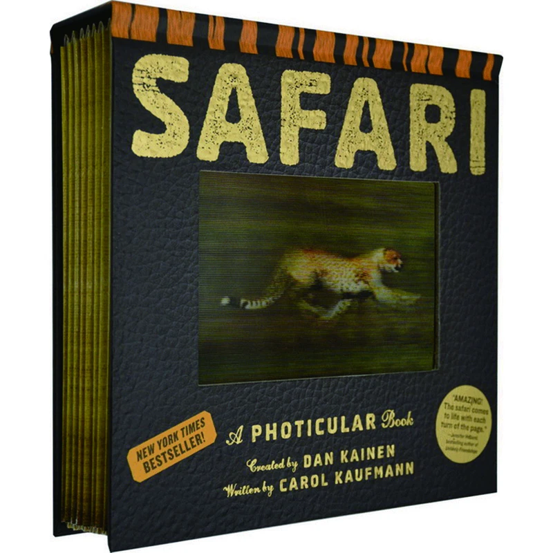 光与影视觉书 非洲动物会动的翻翻书Safari A Photicular Book