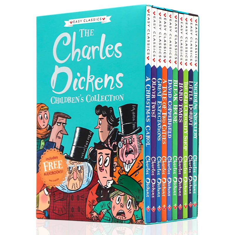 现货 10册盒装 查尔斯狄更斯英文版小说the charles dickens