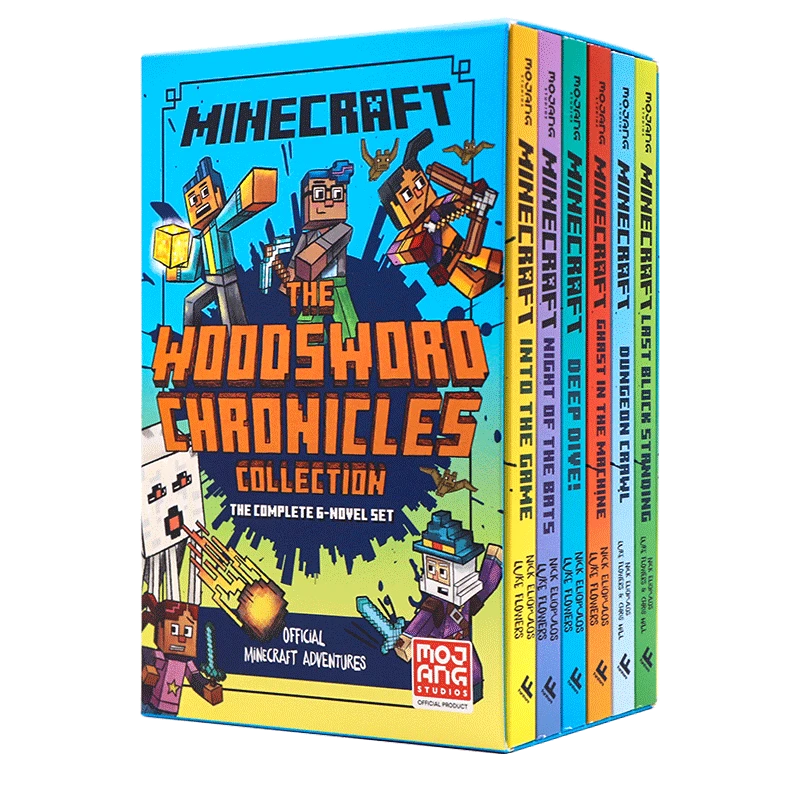 我的世界英文原版小说伍德斯沃德历险记6册全套礼盒装 青少年科幻