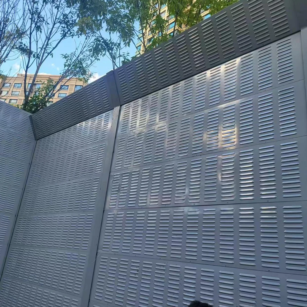 智邦声屏障高速公路桥梁道路市政隔音板吸音板空调机组降噪隔音屏