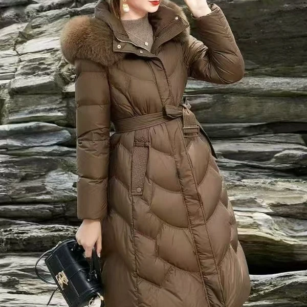 长款保暖休闲都市淑女时尚潮流显瘦冬季外套