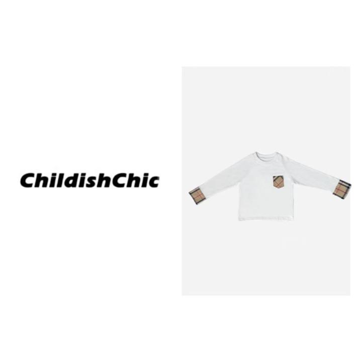 胸前口袋袖口格纹