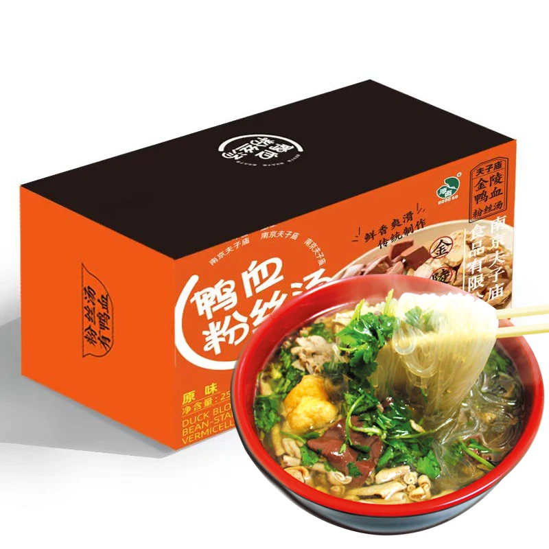 夫子庙鸭血粉丝汤正宗南京特产小吃宿舍冲泡免煮夜宵方便速食米线