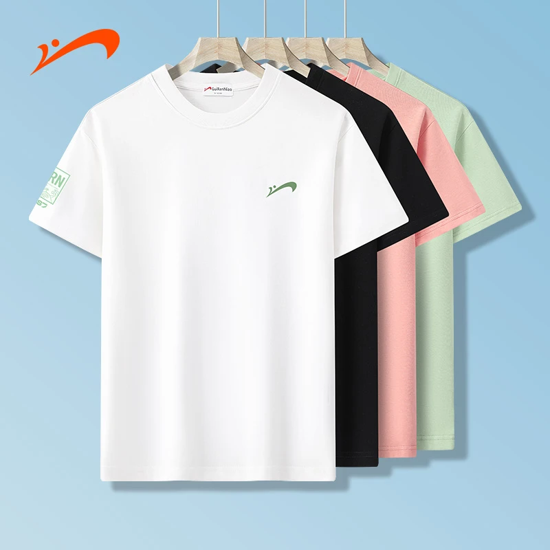 贵人鸟2024夏季新款短袖男女款运动休闲时尚潮流百搭透气圆领T恤