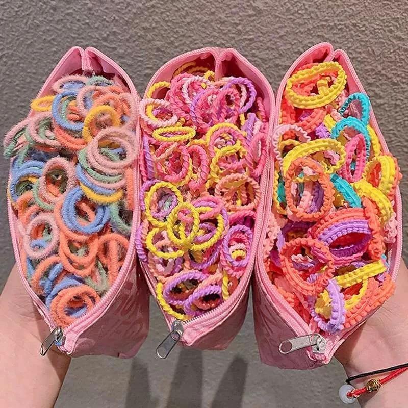 头皮筋儿童皮筋小女孩小皮筋高弹力宝宝扎头发不伤发头绳橡皮筋