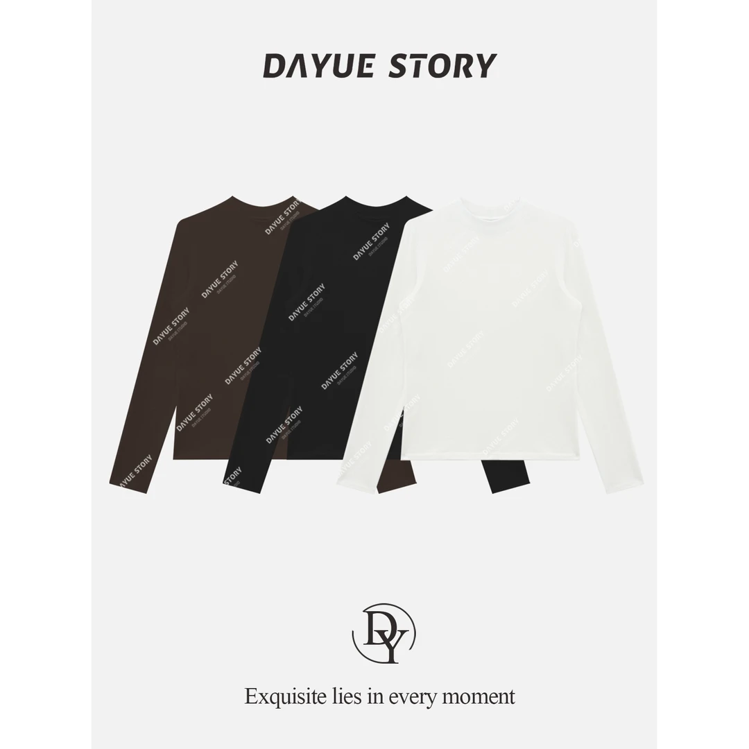 DAYUE【肌底T】刚需人手B入！加绒更保暖~冬时尚百搭休闲长袖t恤上衣
