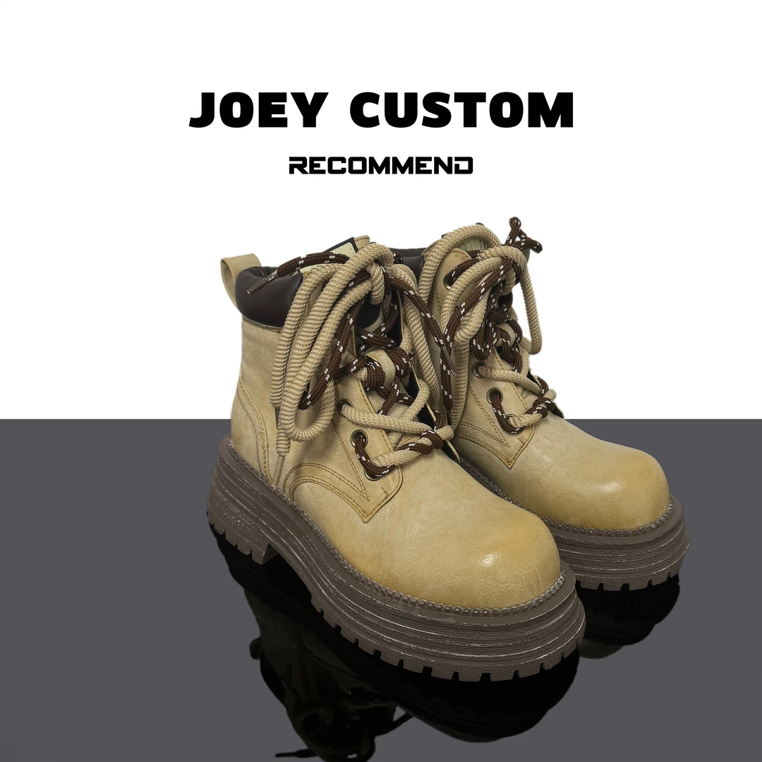 JOEY | 春季新品高定买手款lady真皮马丁靴女登山潮靴 68-215