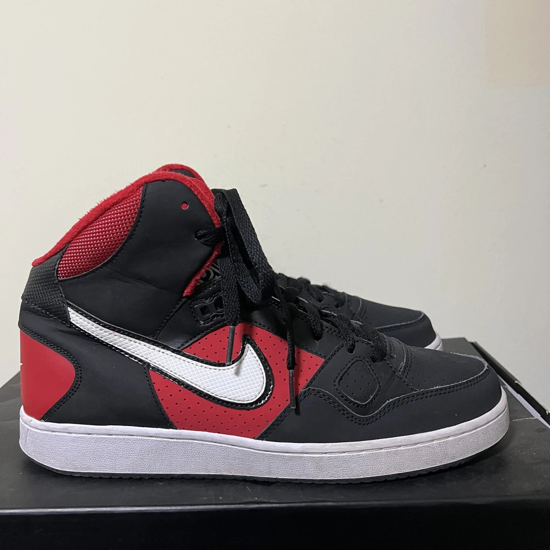 43码/Nike 板鞋 高帮 黑红/9新/公价899