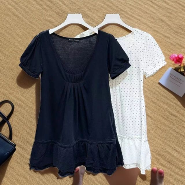 LC/432034女士时尚流行白色短袖T恤