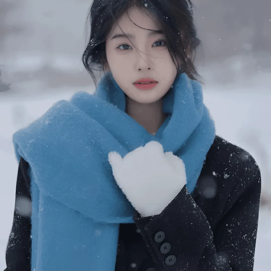 美拉德围巾女冬季新款围巾百搭秋冬保暖韩系学生情侣格子加厚围脖