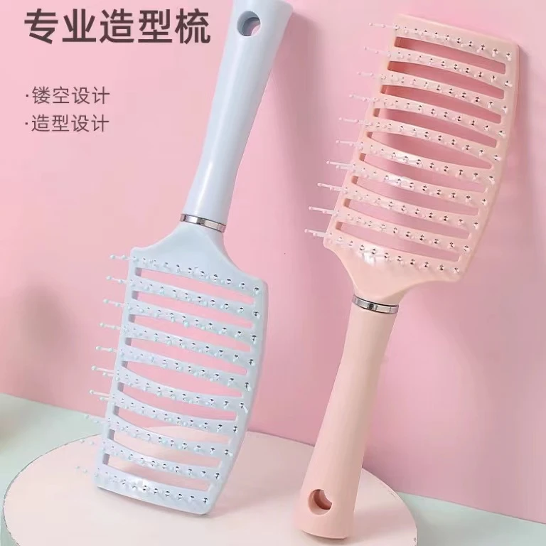 排骨梳女士发根蓬松头发造型高颅顶神器长直发卷梳子大弯气囊按摩