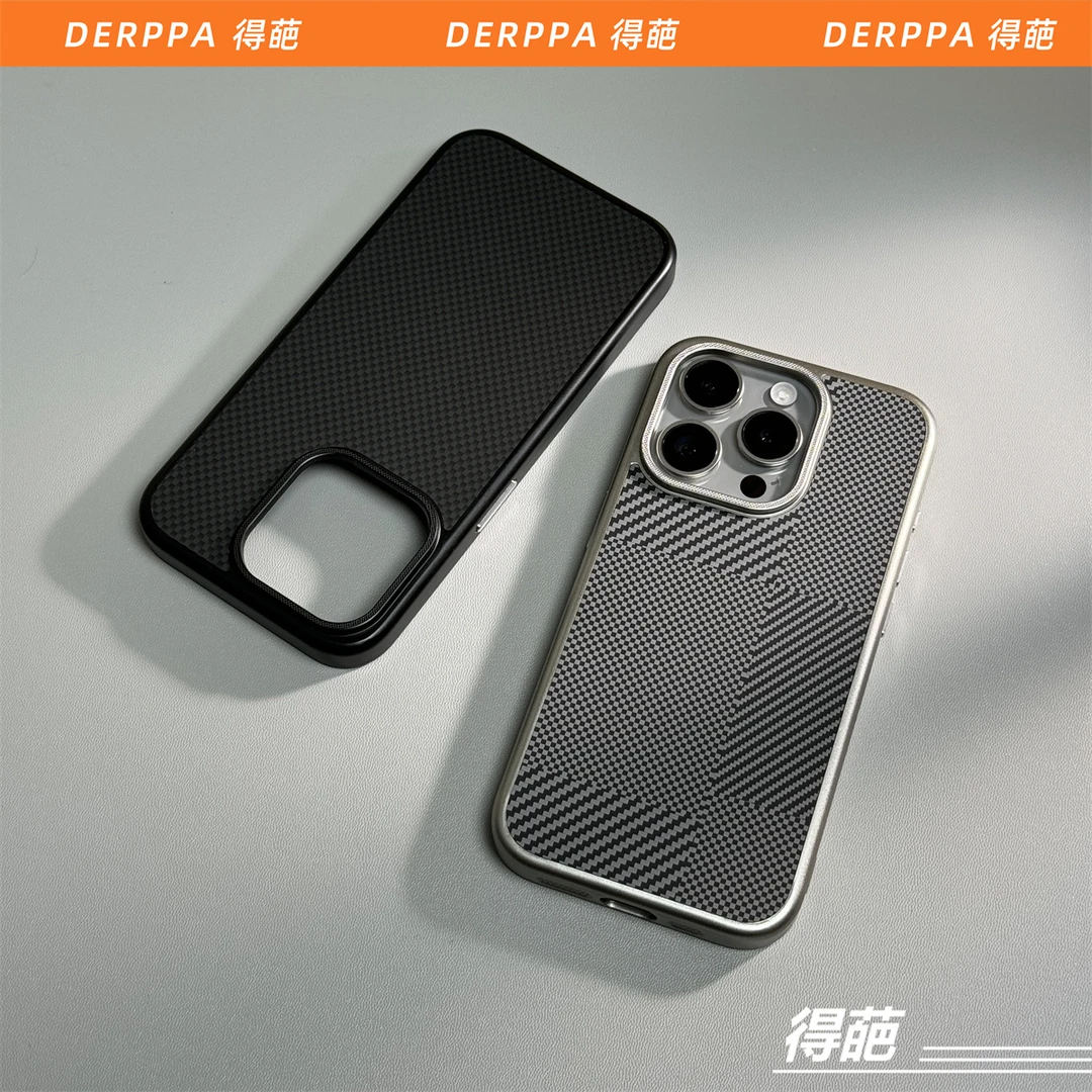 得葩新款碳纤纹苹果16promax磁吸手机壳iPhone15pro防摔保护套14