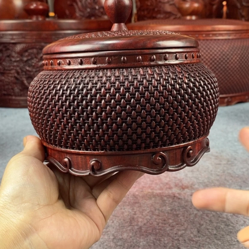 【闪购商品】檀木小叶紫檀茶叶罐