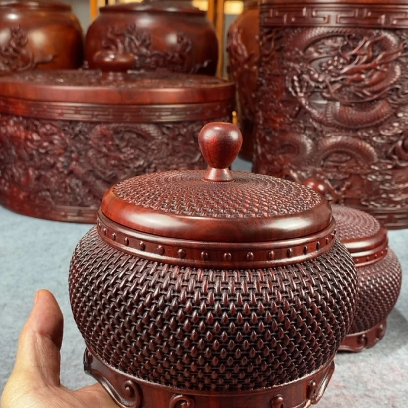 【闪购商品】檀木用****8茶叶罐储物罐