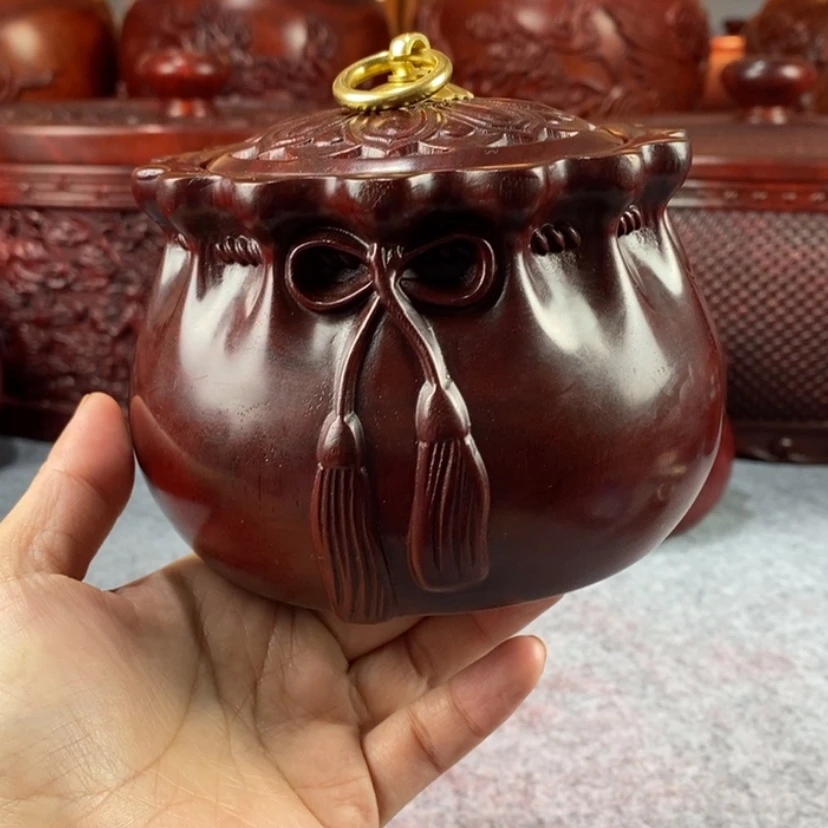 【闪购商品】檀木小叶紫檀茶叶罐