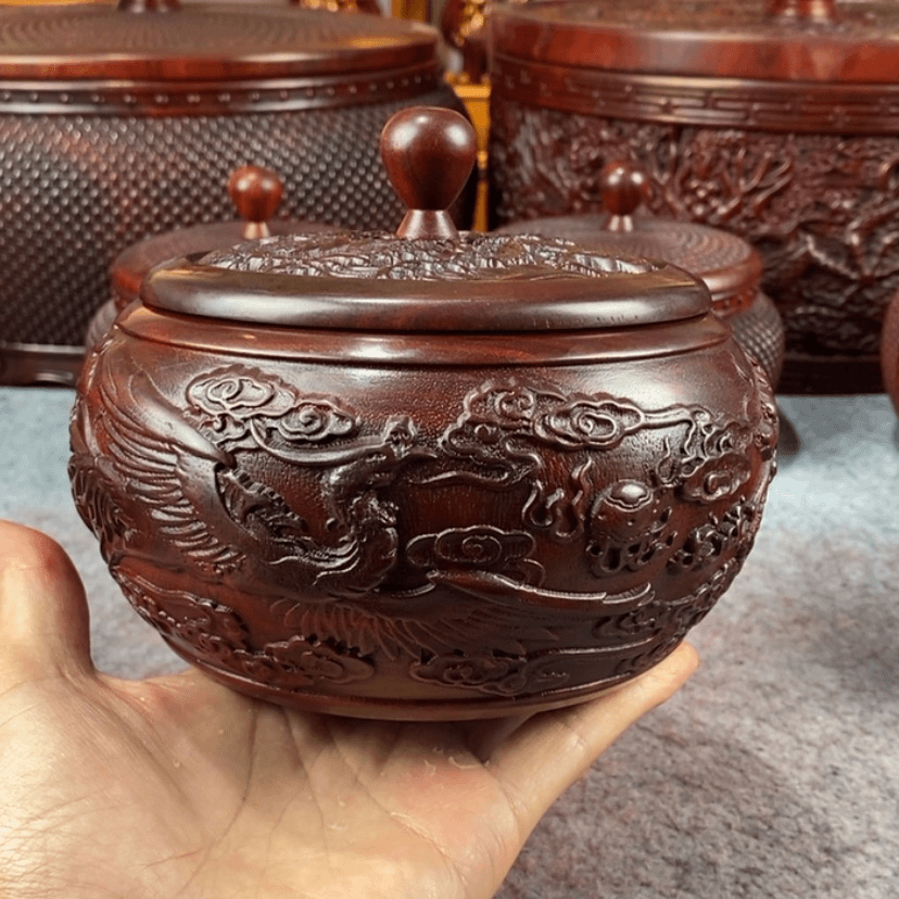 【闪购商品】檀木茶叶罐储物罐