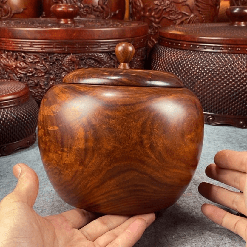 【闪购商品】檀木福*茶叶罐储物罐