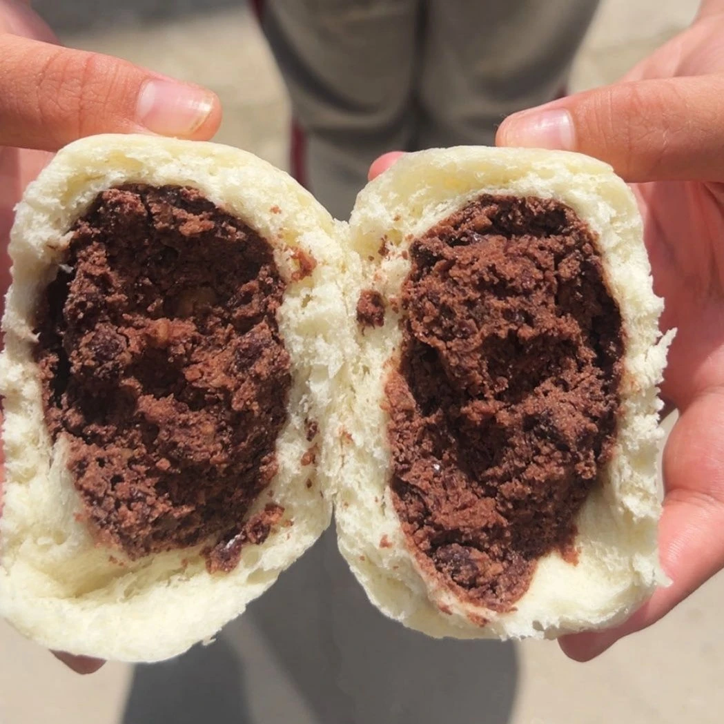 香甜软糯红豆馒头豆沙包早餐美味