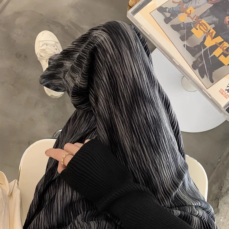 孕妇裤子春秋装新款外穿丝绒拖地裤阔腿裤春秋季宽松显瘦直筒长裤