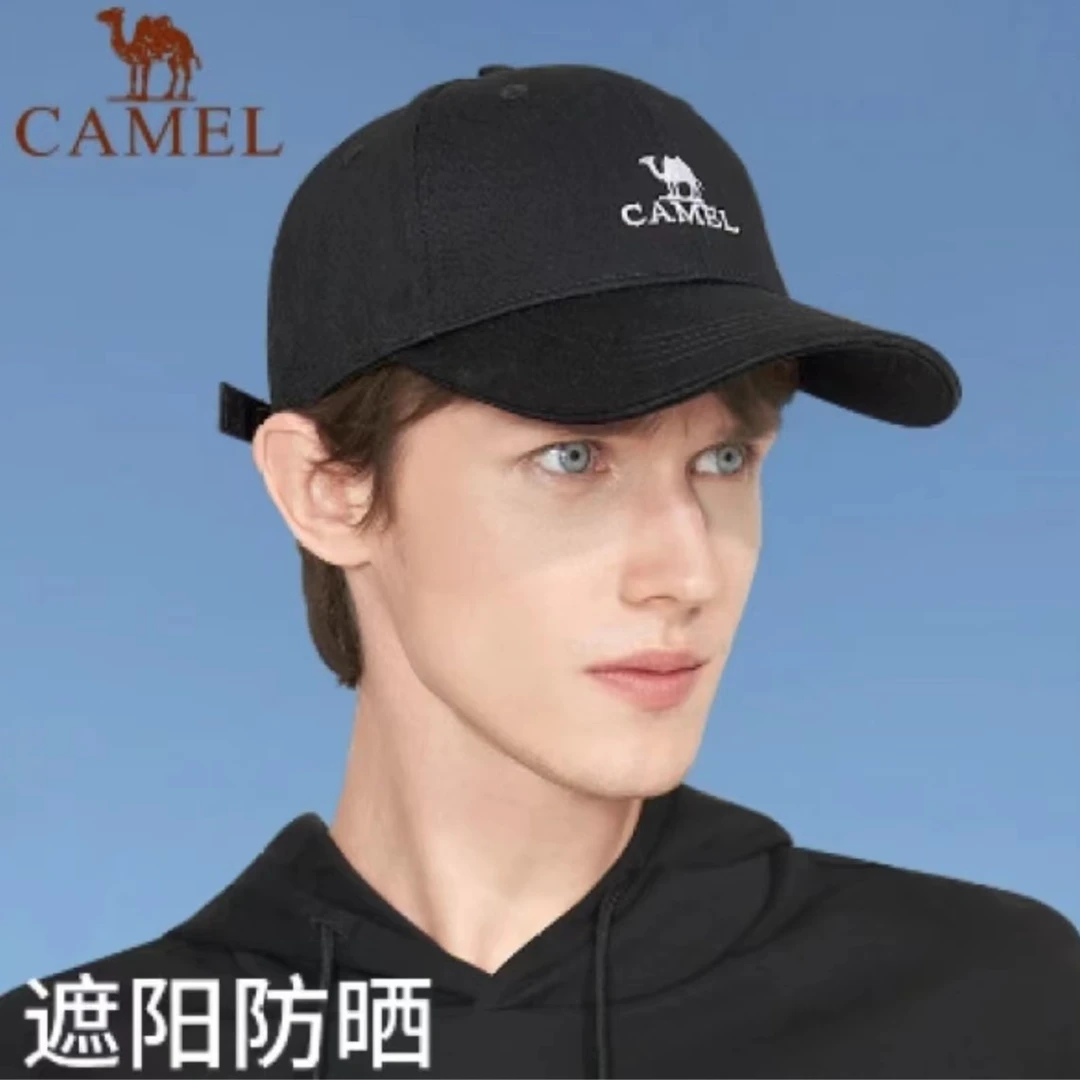 骆驼夏季棒球帽户外韩版帽子出游鸭舌帽显脸小防晒帽男女遮阳帽