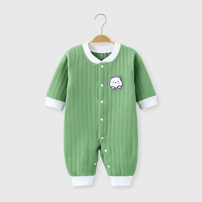 婴儿连体衣保暖衣春秋季宝宝哈衣爬服睡衣新生儿衣服秋装纯棉长袖