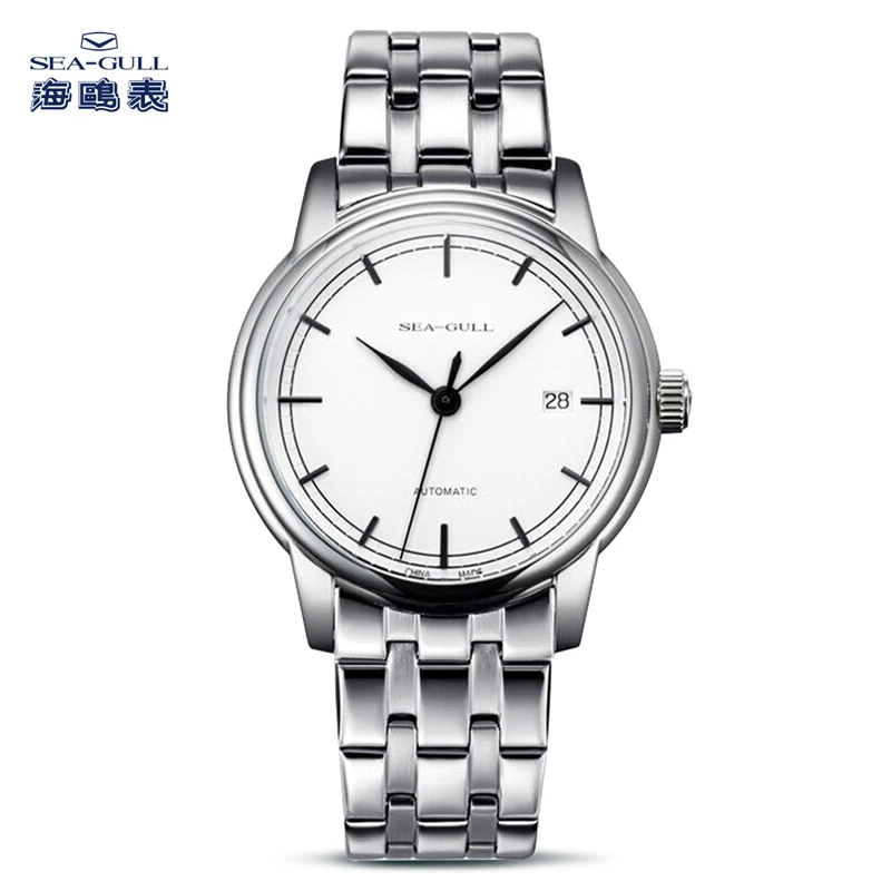 【表厂自营】海鸥手表男自动机械表经典商务日历休闲男腕表5021