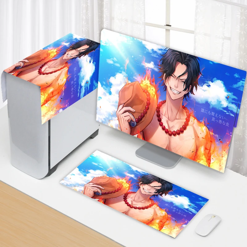 卡通电脑罩电脑防尘罩布艺家用电脑防尘罩保护台式显示器柔软盖布