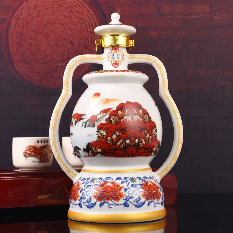 杏氿山西清香型白酒53度1000ml1瓶礼盒装51-60度