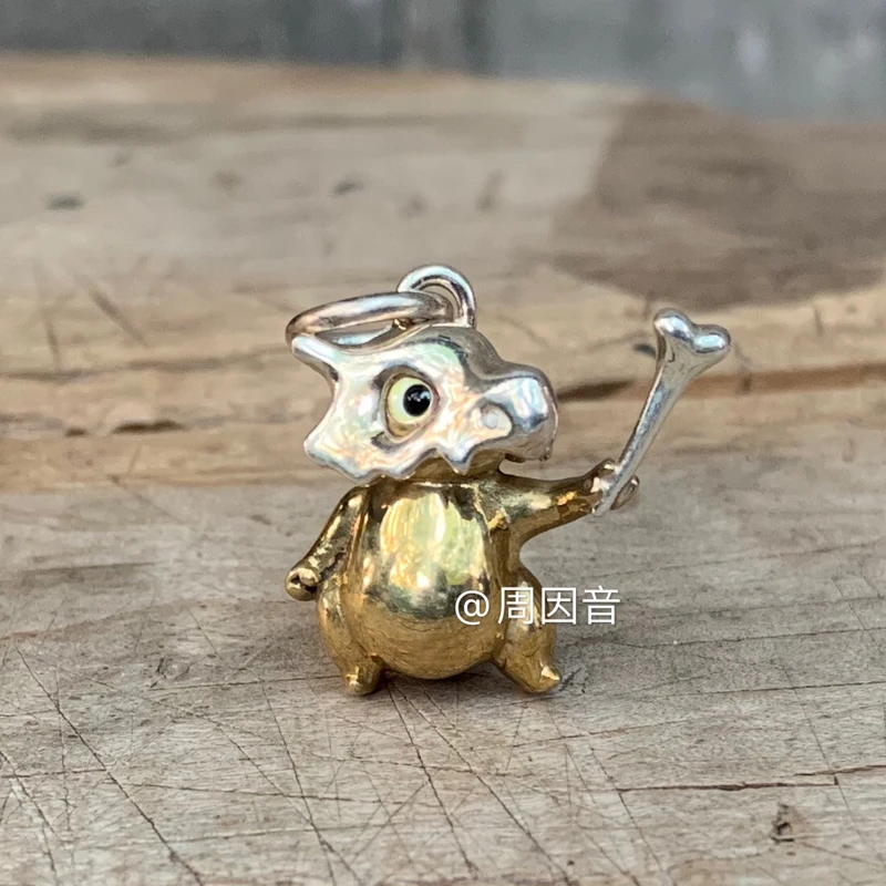 坠链均925银珐琅 精灵宝可梦卡拉卡拉吊坠项链神奇宝贝情侣银饰