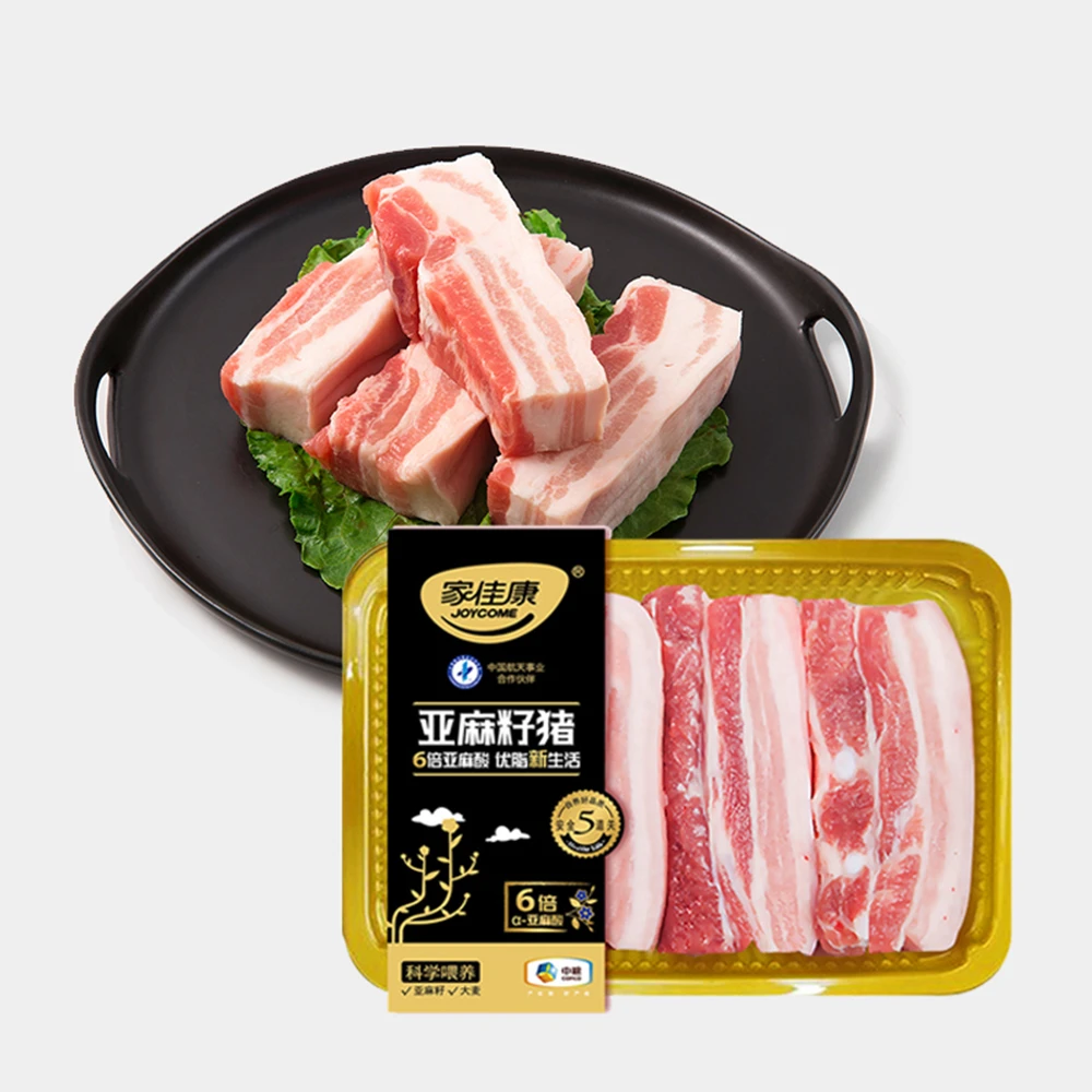 JOYCOME/家佳康亚麻籽猪肉腩肉条450g